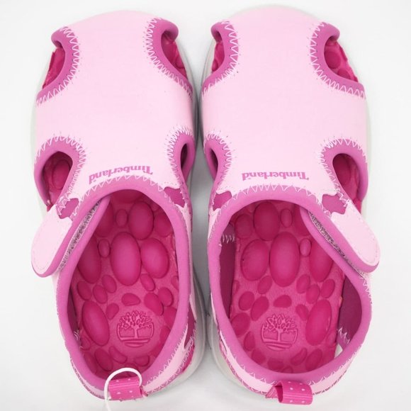 Timberland Little Harbor Sandal Toddler Pink White - Picture 7 of 12